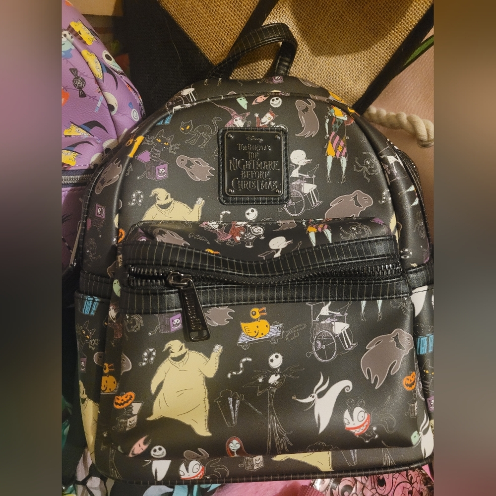 Disney Nightmare Before Christmas Backpack - Black and Multicolor - Picture 2 of 4